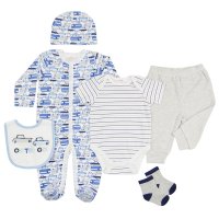 BG307: Boys 6 Piece Gift Set (NB-9 Months)